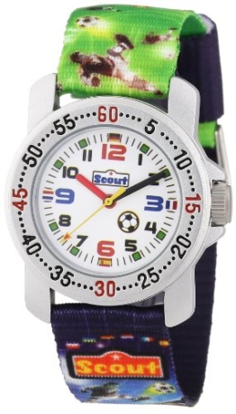 Scout Jungen-Armbanduhr Analog Quarz Textil 280376026 -